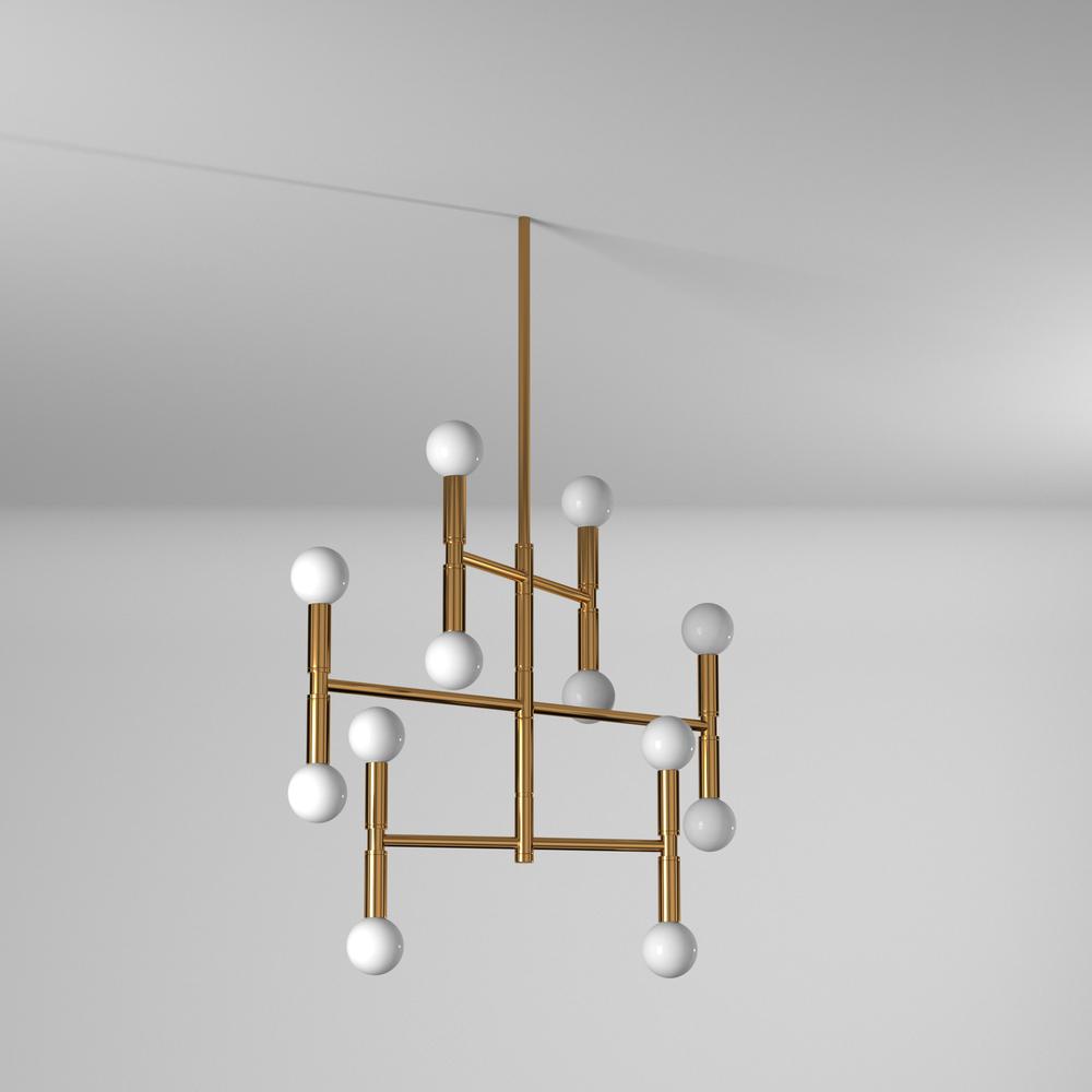 12LT Chandelier, Vintage Bronze Finish. Picture 5