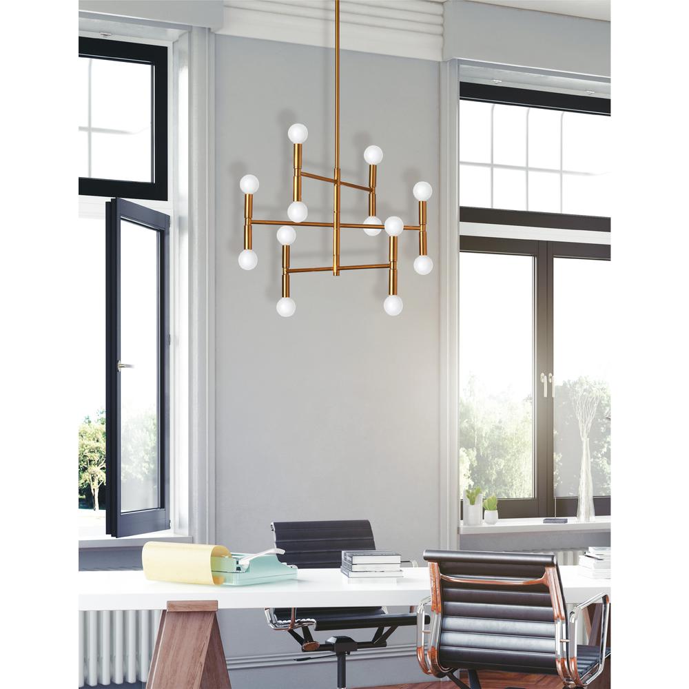 12LT Chandelier, Vintage Bronze Finish. Picture 2