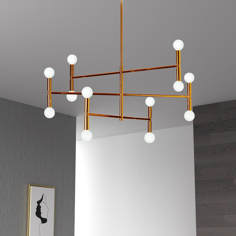 12LT Chandelier, Vintage Bronze Finish. Picture 2