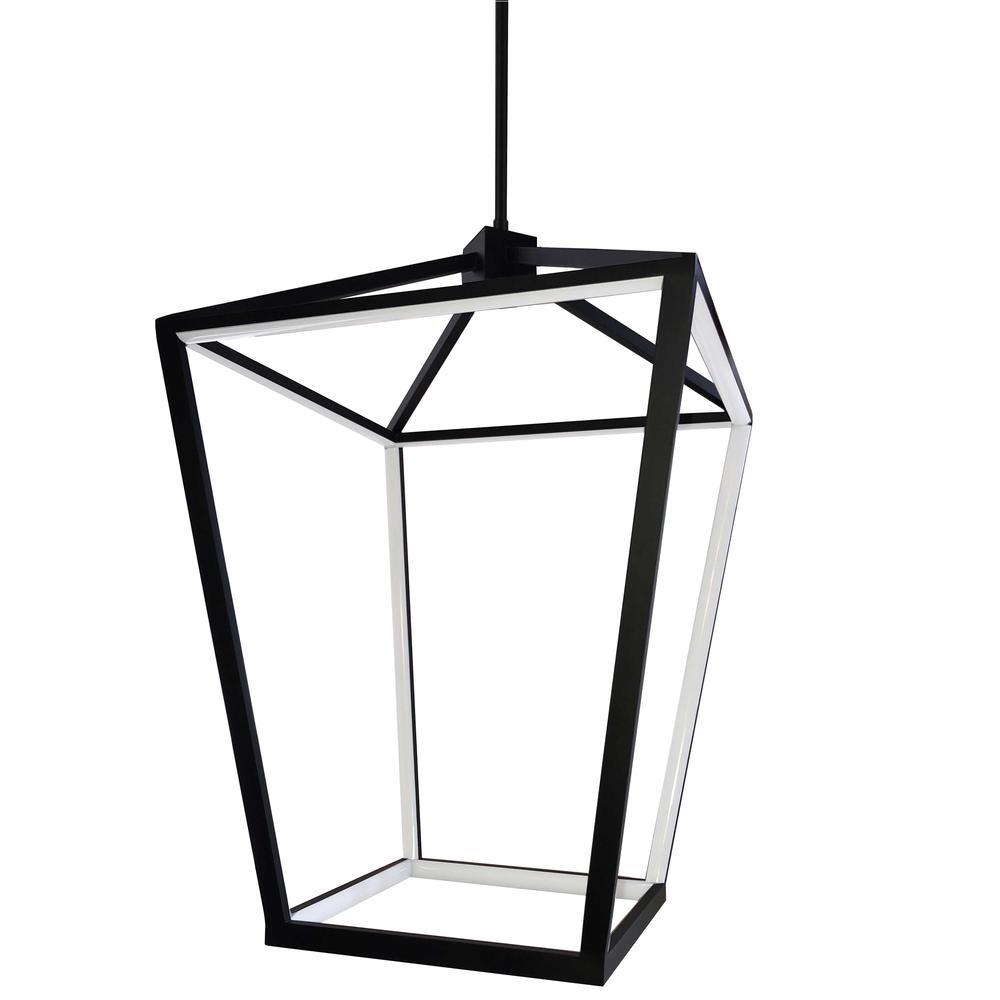 64W Chandelier, MB, WH Silicone Diffuser. Picture 1