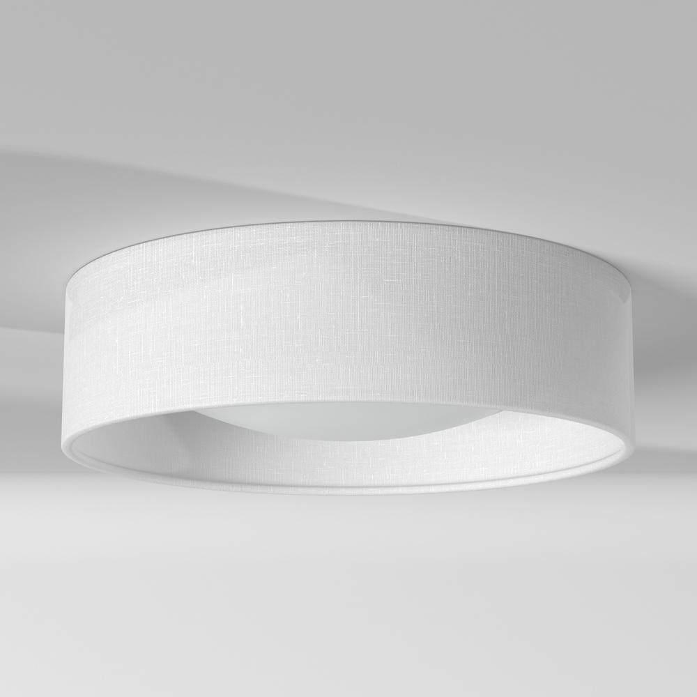 11" Flush Mount, Ivory Shade. Picture 5