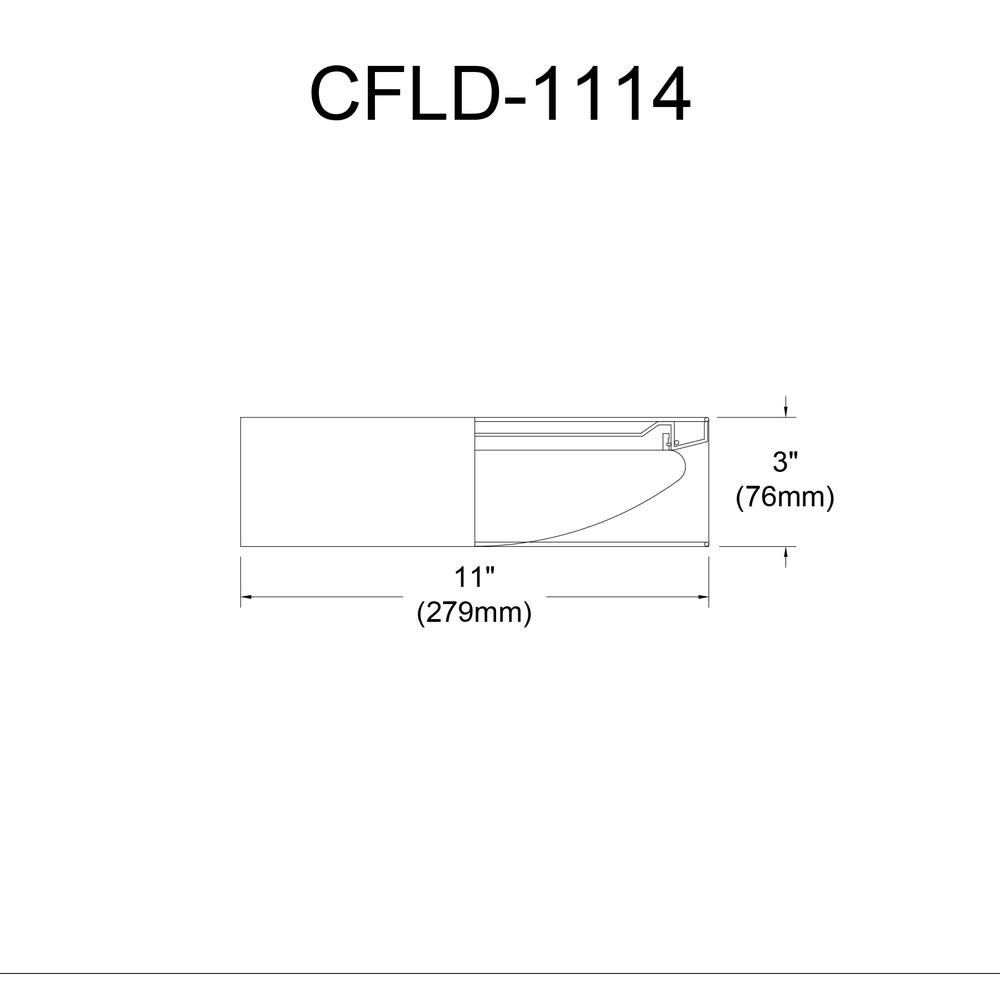 11" Flush Mount, Black Shade. Picture 2