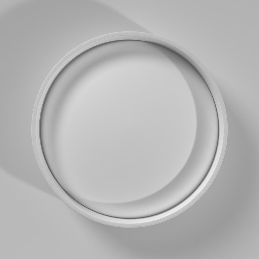 15" Flush Mount, Ivory Shade. Picture 5