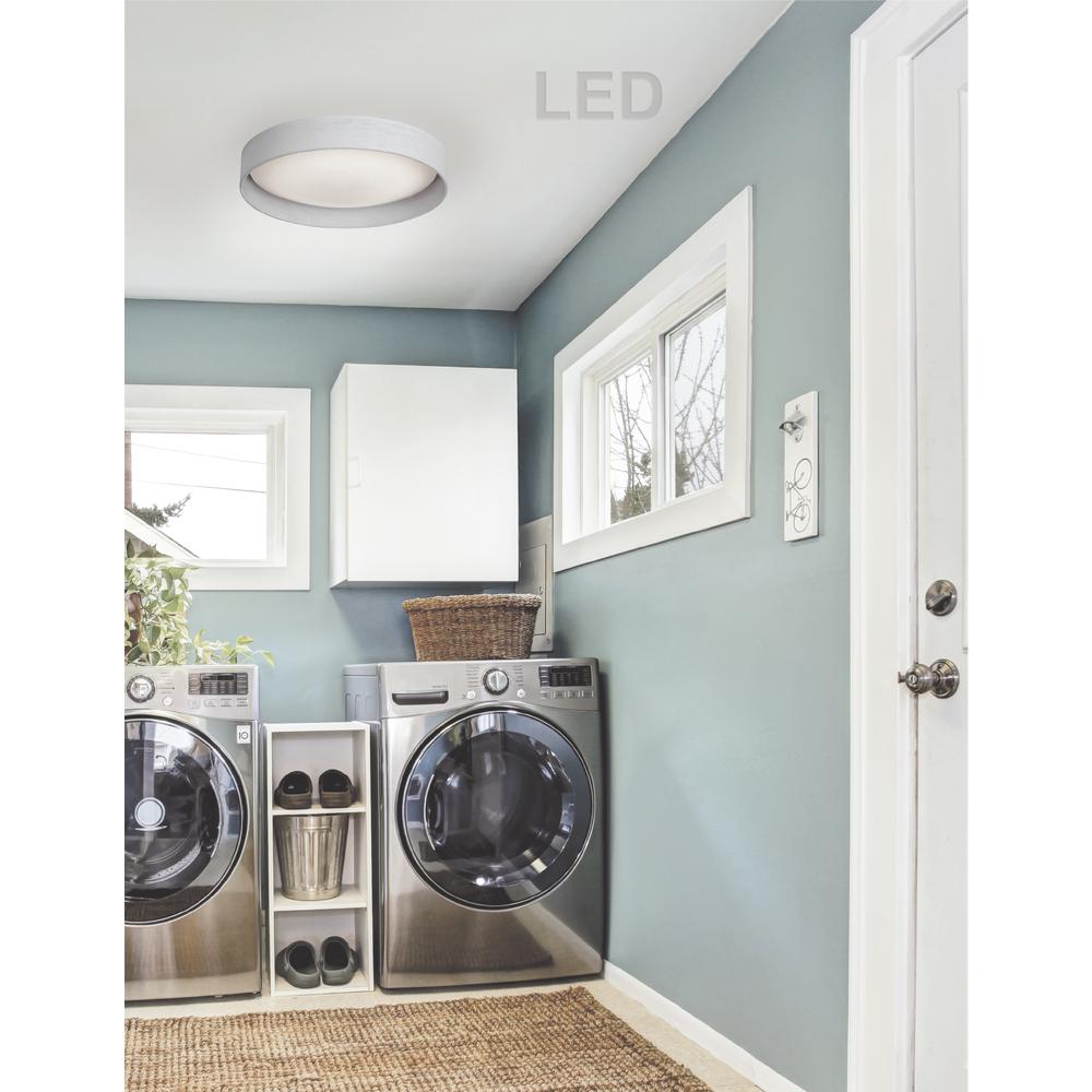 15" Flush Mount, White Shade. Picture 2