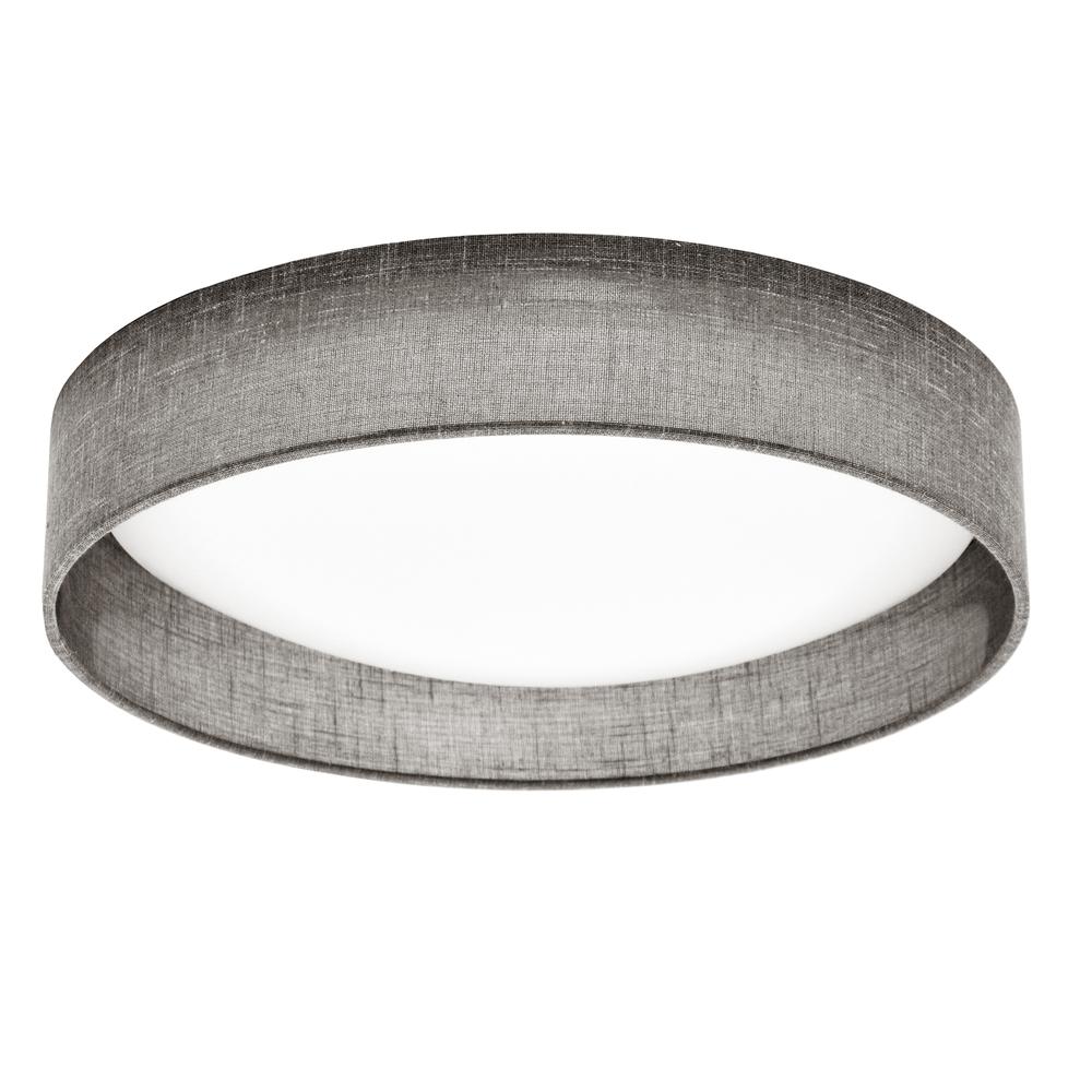 15" Flush Mount, Grey Shade. Picture 1