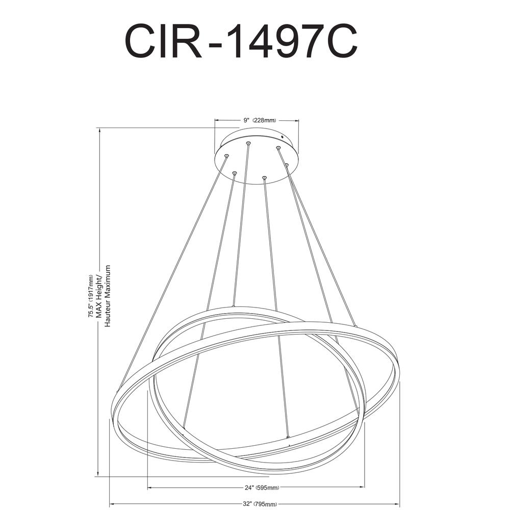 97W Chandelier, AGB, WH Acrylic Diff. Picture 8