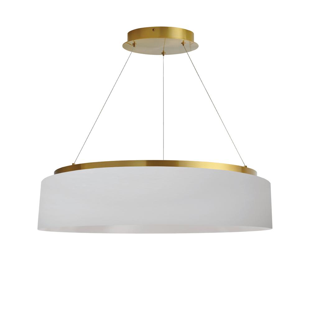 34W Chandelier, AGB, WH Shade. Picture 1
