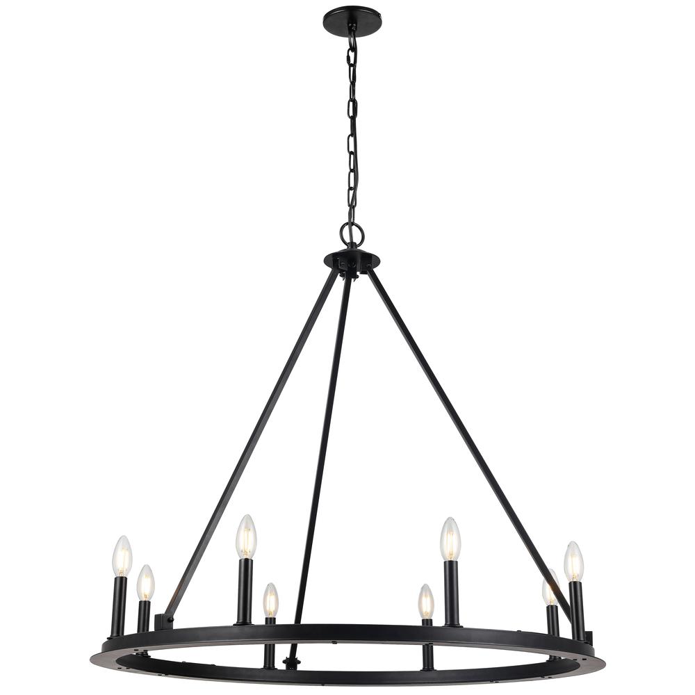 8LT Incandescent Chandelier, MB. Picture 1