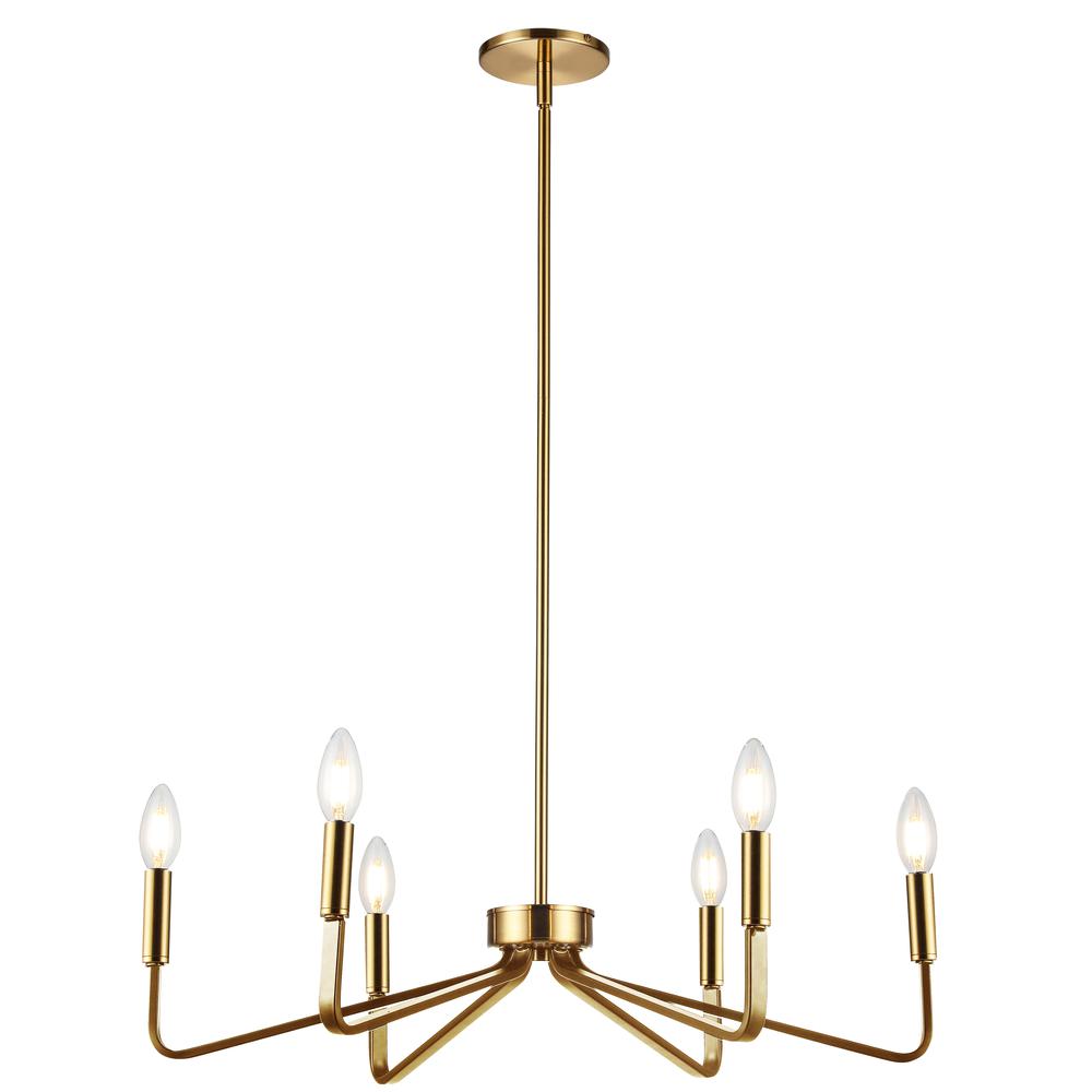 6LT Incandescent Chandelier, AGB. Picture 1