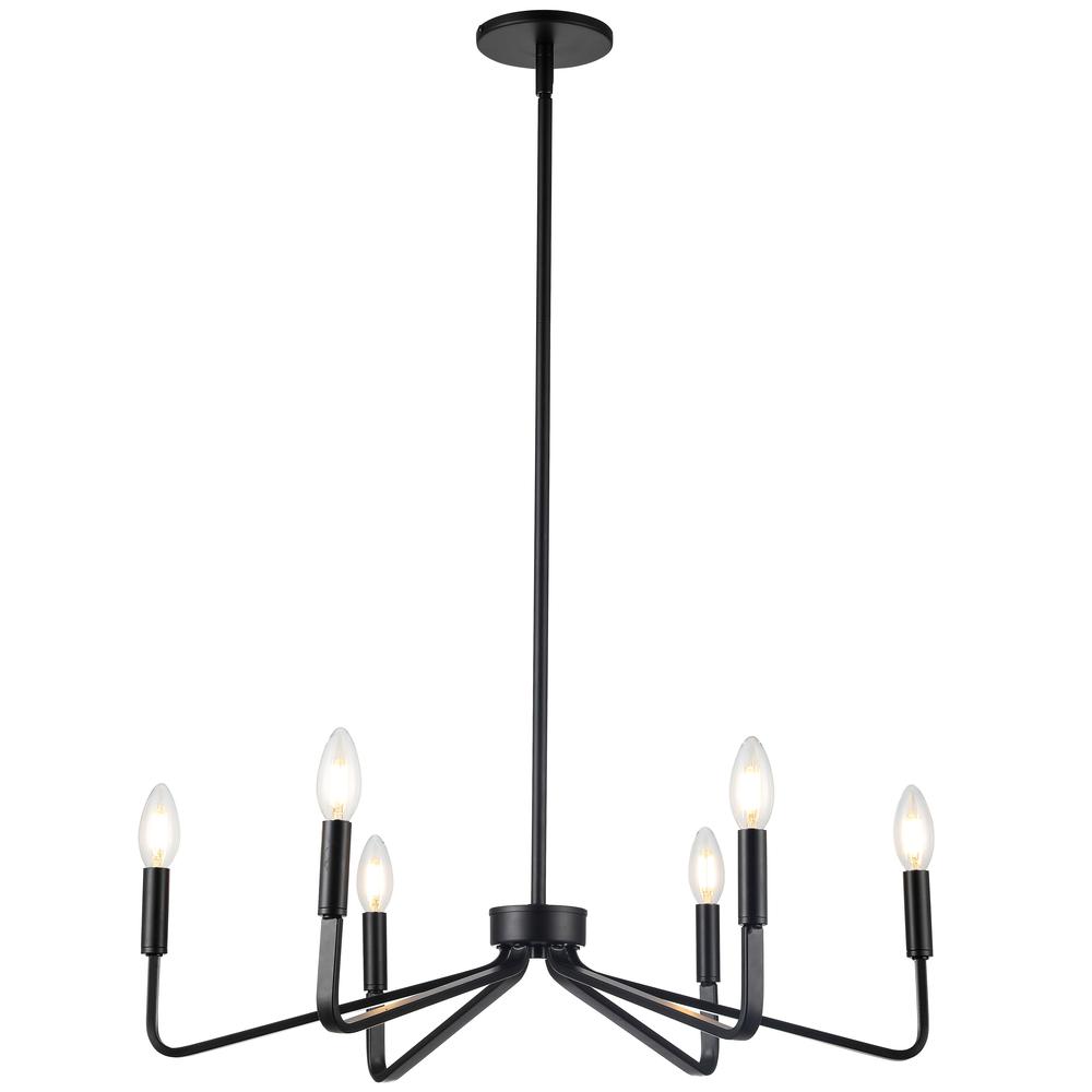 6LT Incandescent Chandelier, MB. Picture 1