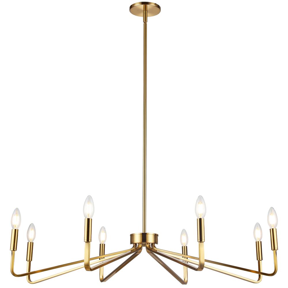 8LT Incandescent Chandelier, AGB. Picture 1