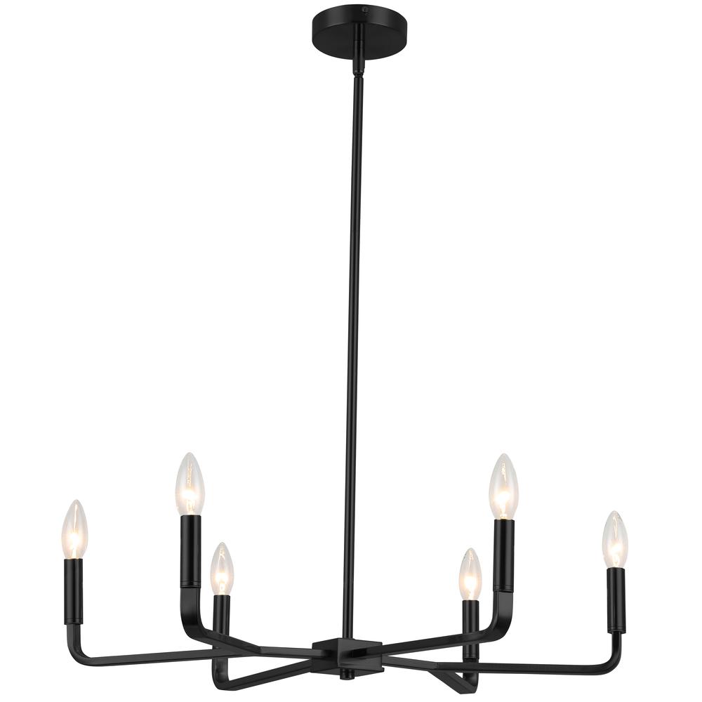 6LT Incandescent Chandelier, MB. Picture 1