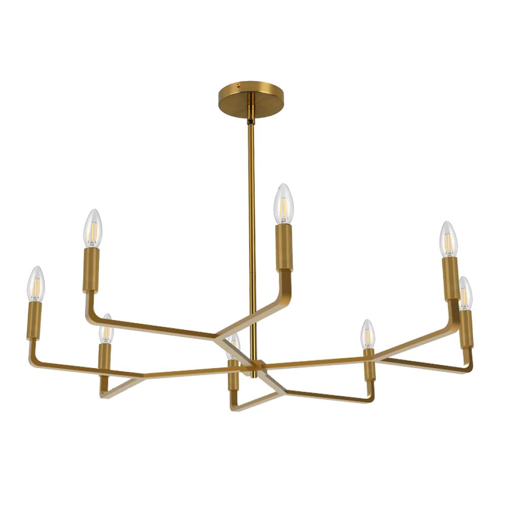 8LT Incandescent Chandelier, AGB. Picture 1