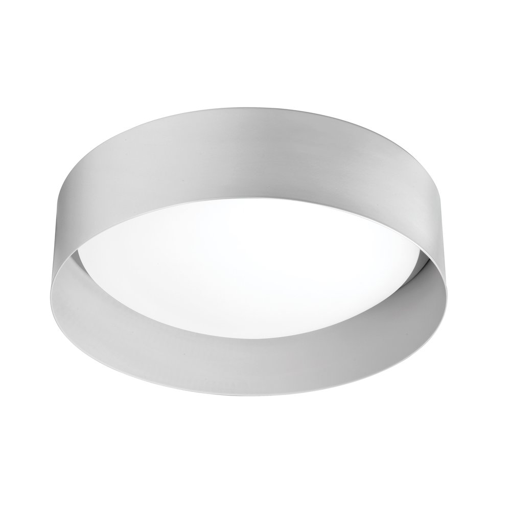 14W Flush Mount Matte White Metal Shade. Picture 1