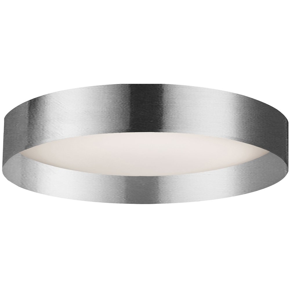 22W Flush Mount w/ Polished Chrome Metal Shade. Picture 1