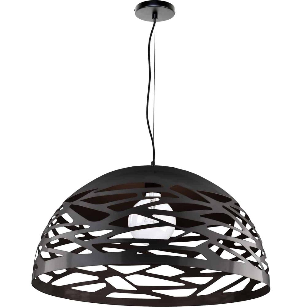 1LT Pendant, Matte Black Finish. Picture 1