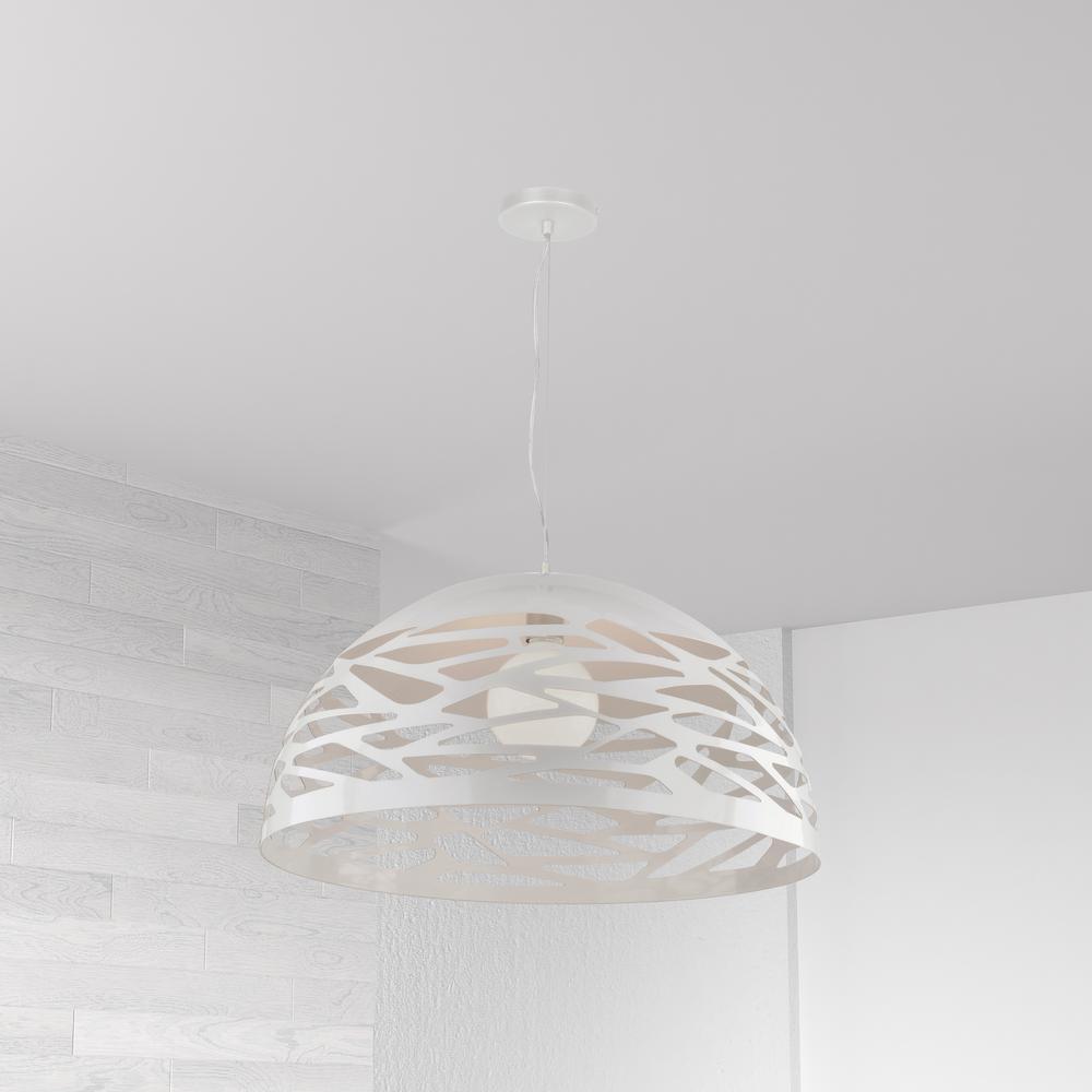 1LT Pendant, Matte White Finish. Picture 2
