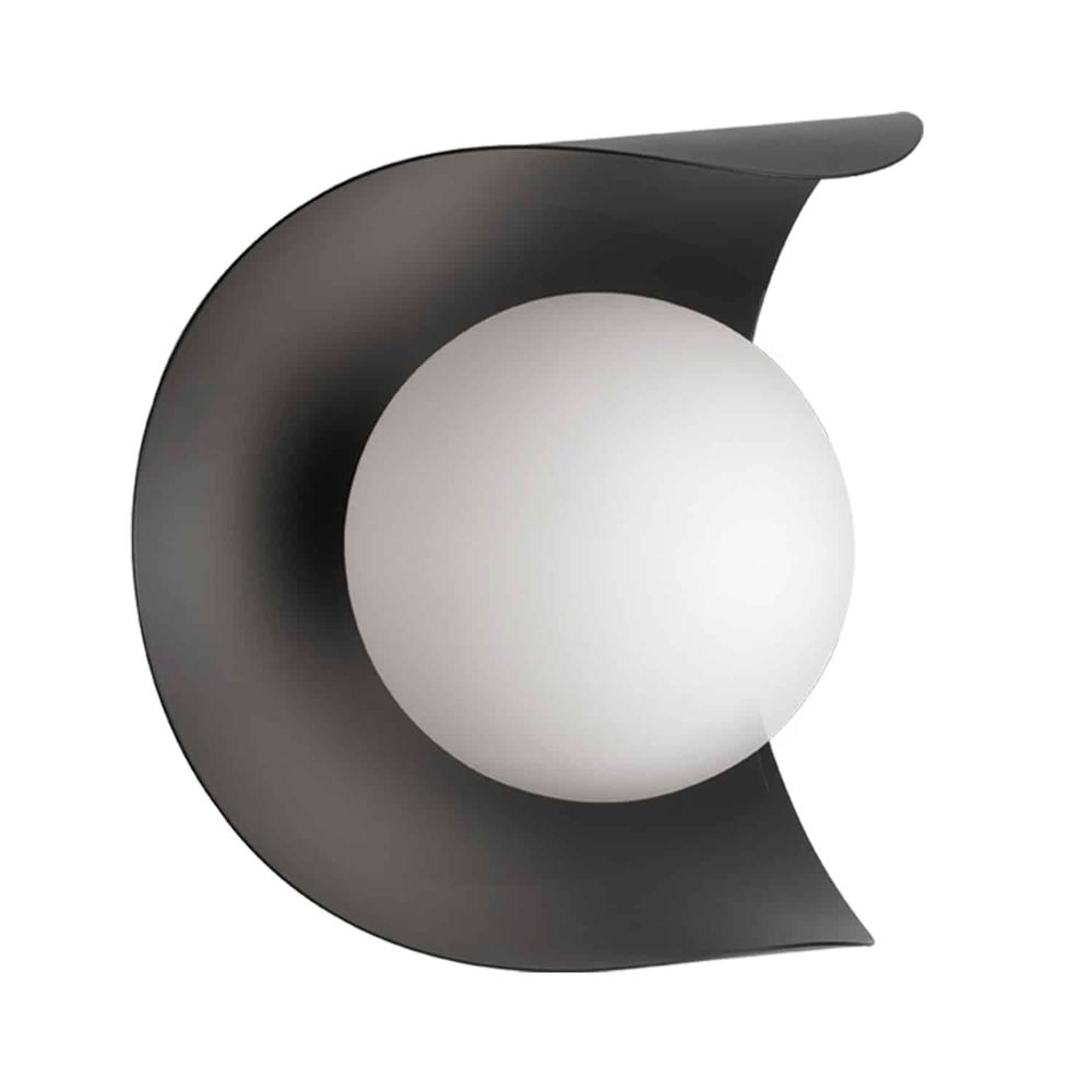 1LT Wall Sconce Matte Black Finish. Picture 1