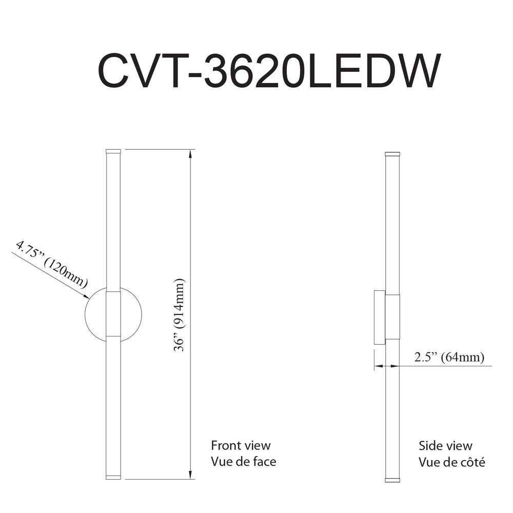 20W Wall Sconce, MB, WH Acrylic Diff. Picture 5