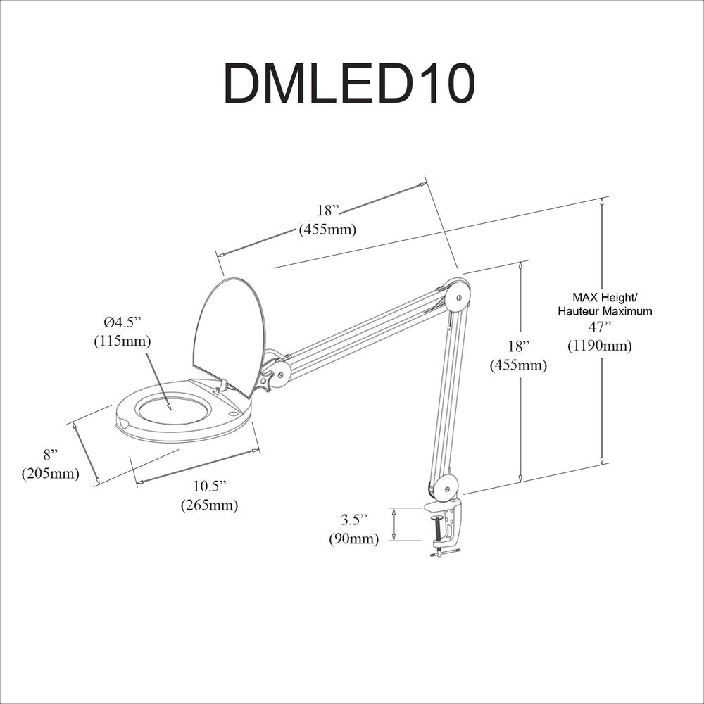 Magnifier,A-Bracket Black. Picture 3