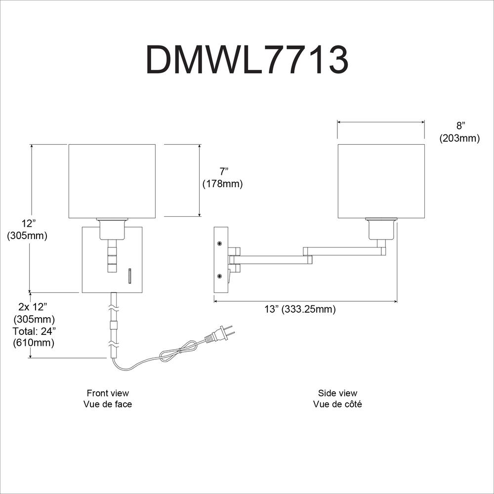 Swing Arm Wall Lamp. Picture 3