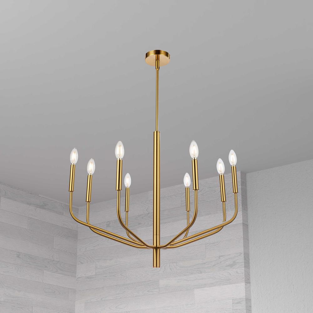 6LT Chandelier, AGB Finish. Picture 2