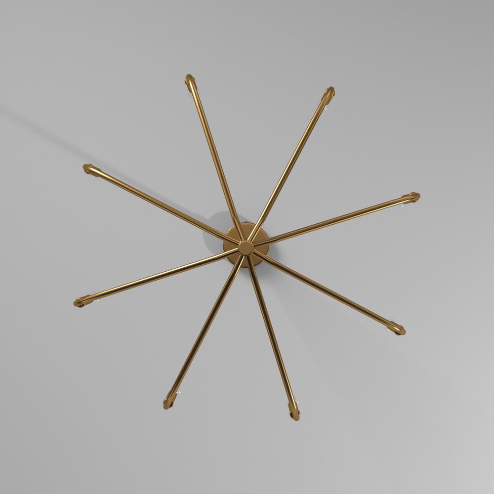 8LT Chandelier, AGB Finish. Picture 6