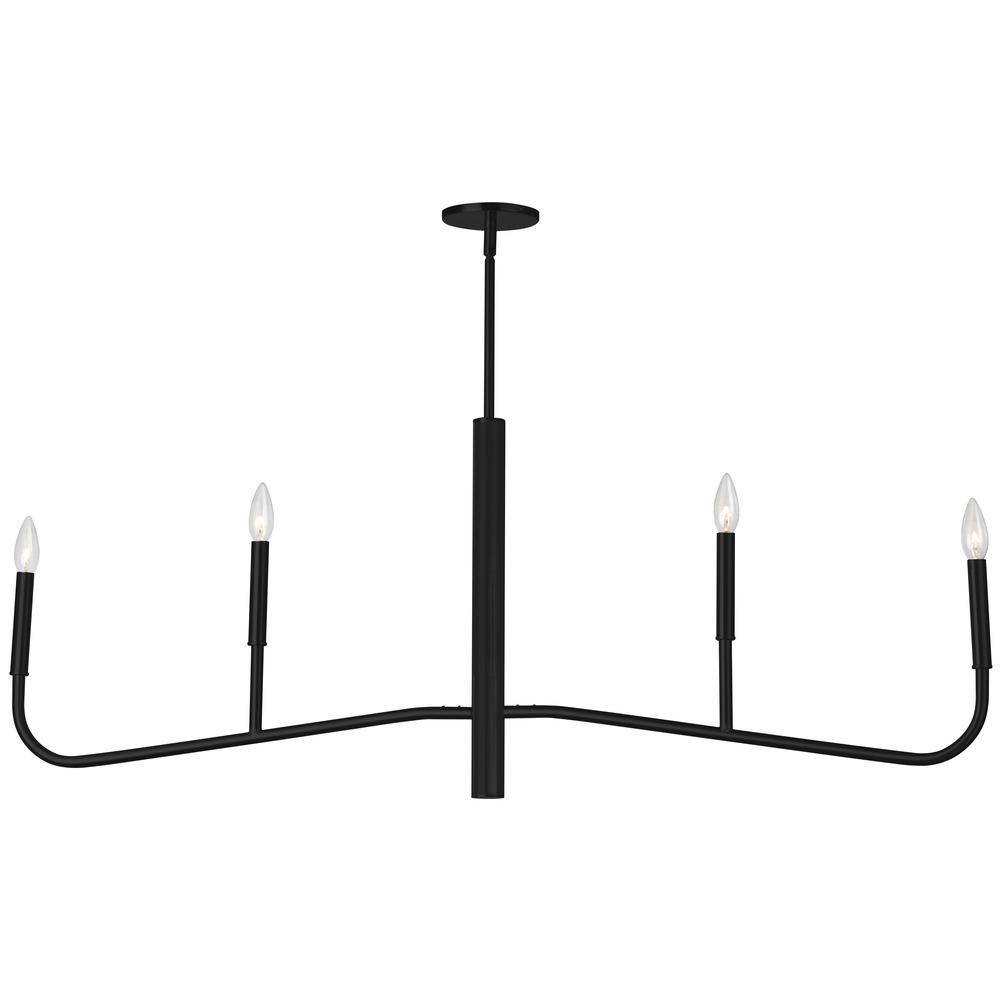 4LT Incandescent Horiz Chandelier, MB. Picture 1
