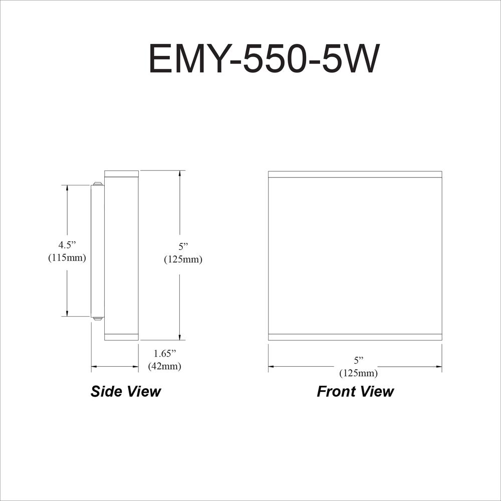 15W Wall Sconce, MW, Acrylic Diffuser. Picture 3