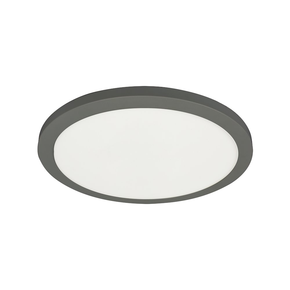 25W Matte Black Flush Mount. Picture 1