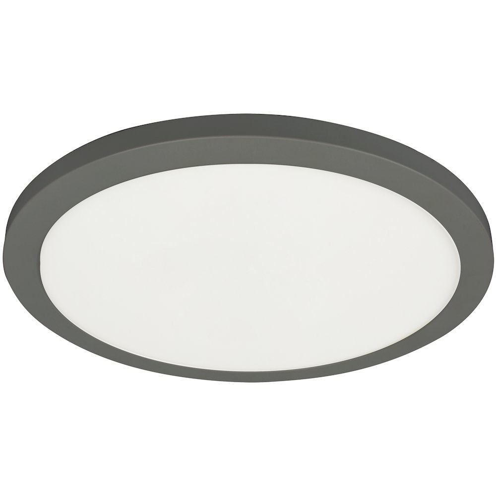 30W Matte Black Flush Mount. Picture 1