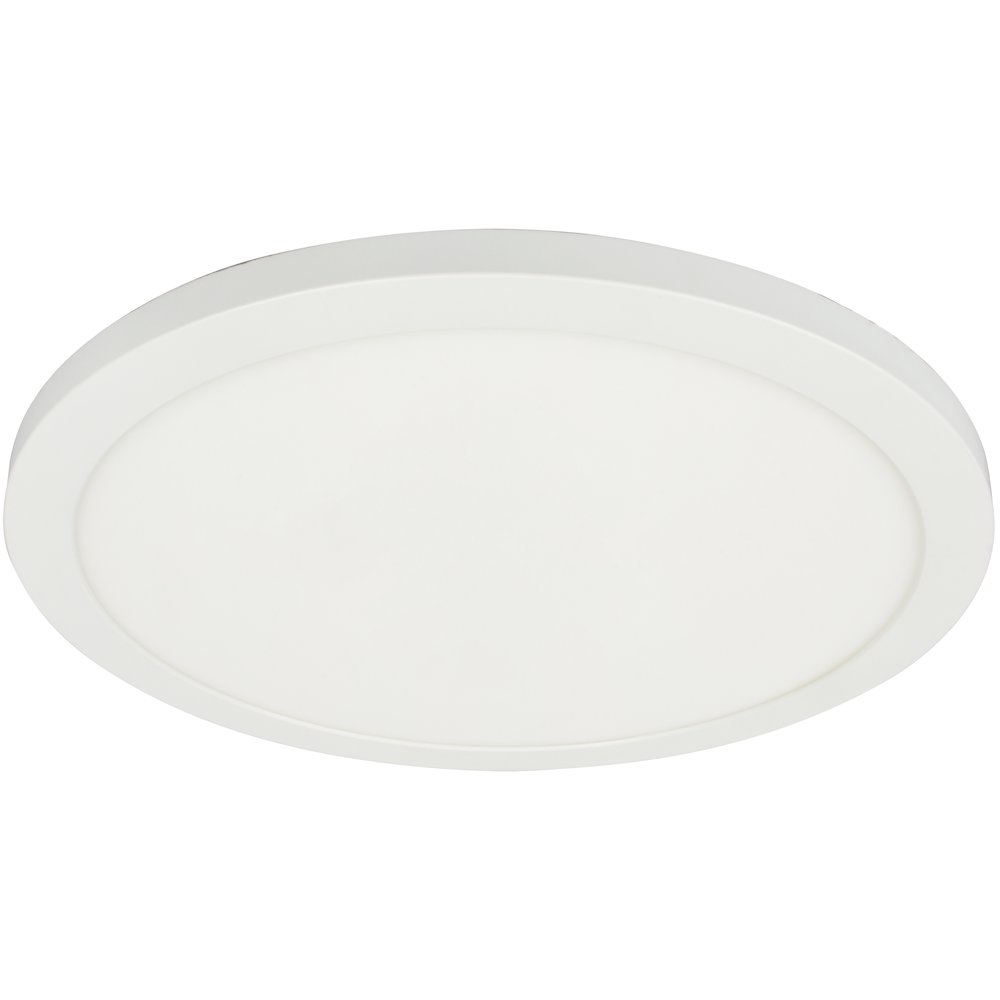 30W Matte White Flush Mount. Picture 1