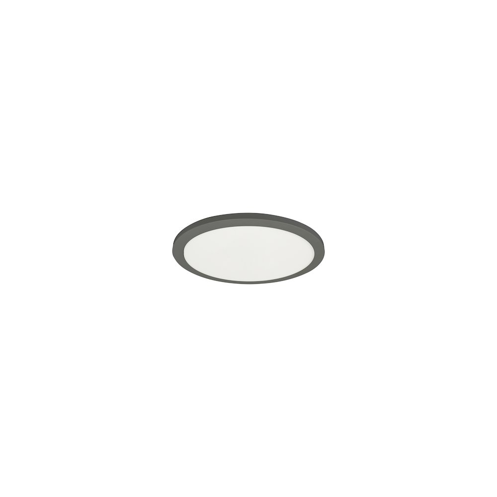 8W Matte Black Flush Mount. Picture 1
