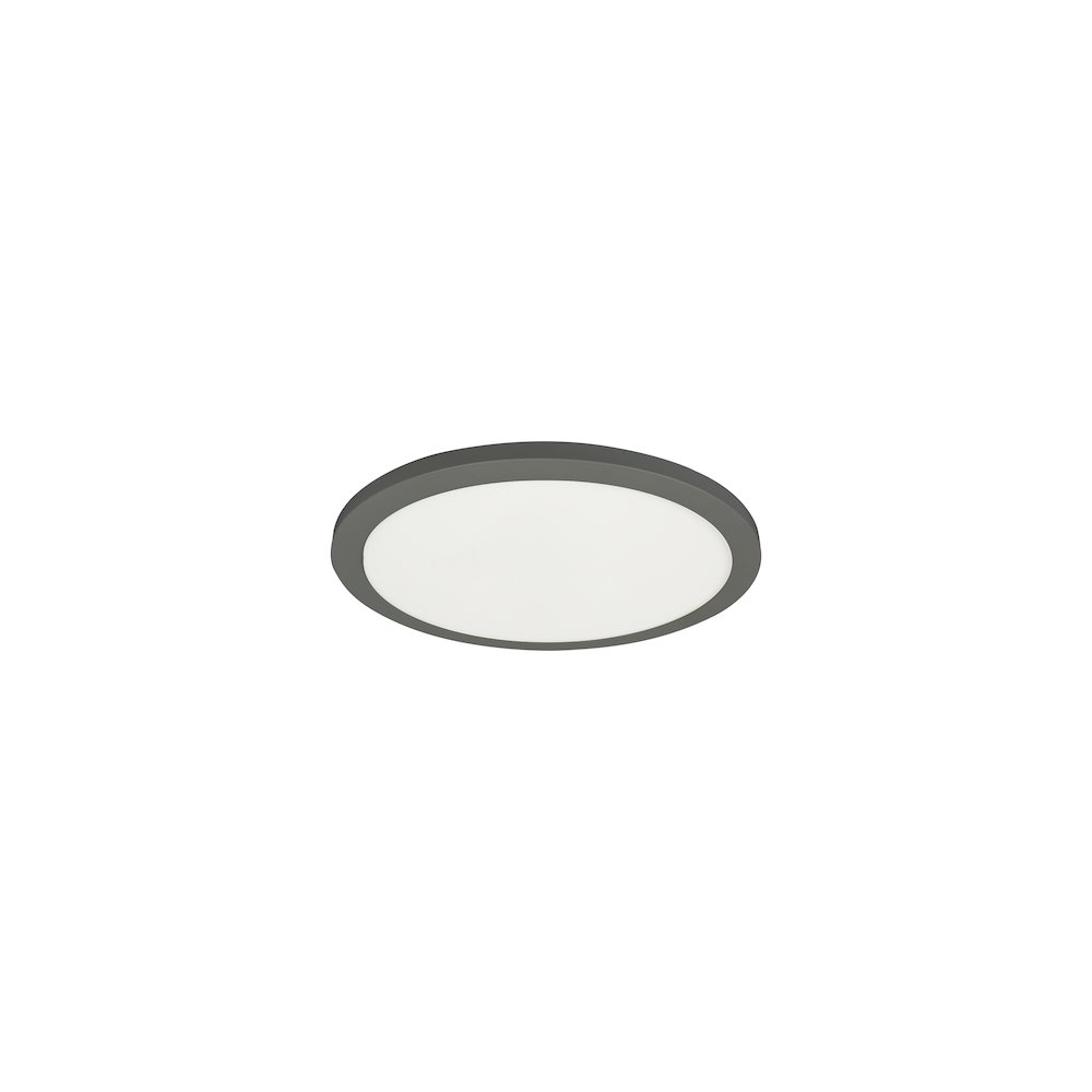 14W Matte Black Flush Mount. Picture 1