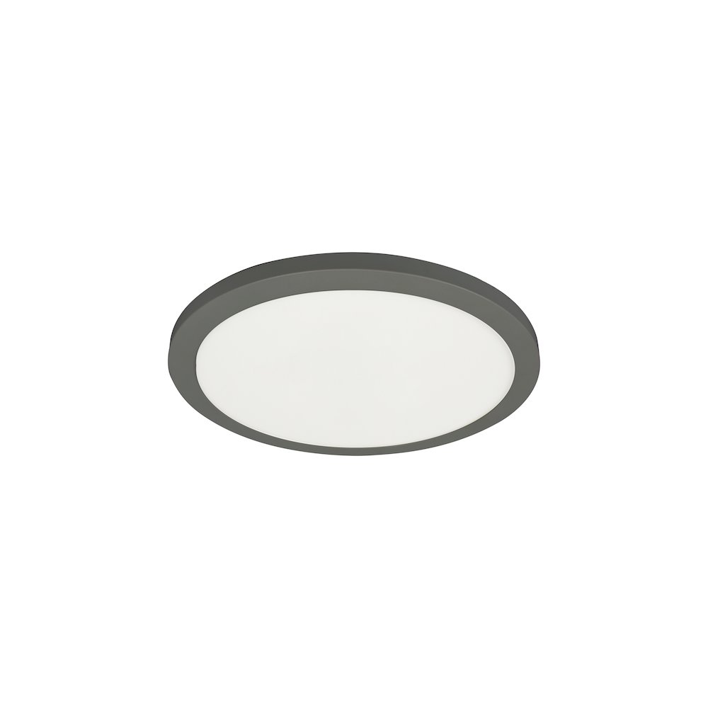 20W Matte Black Flush Mount. Picture 1