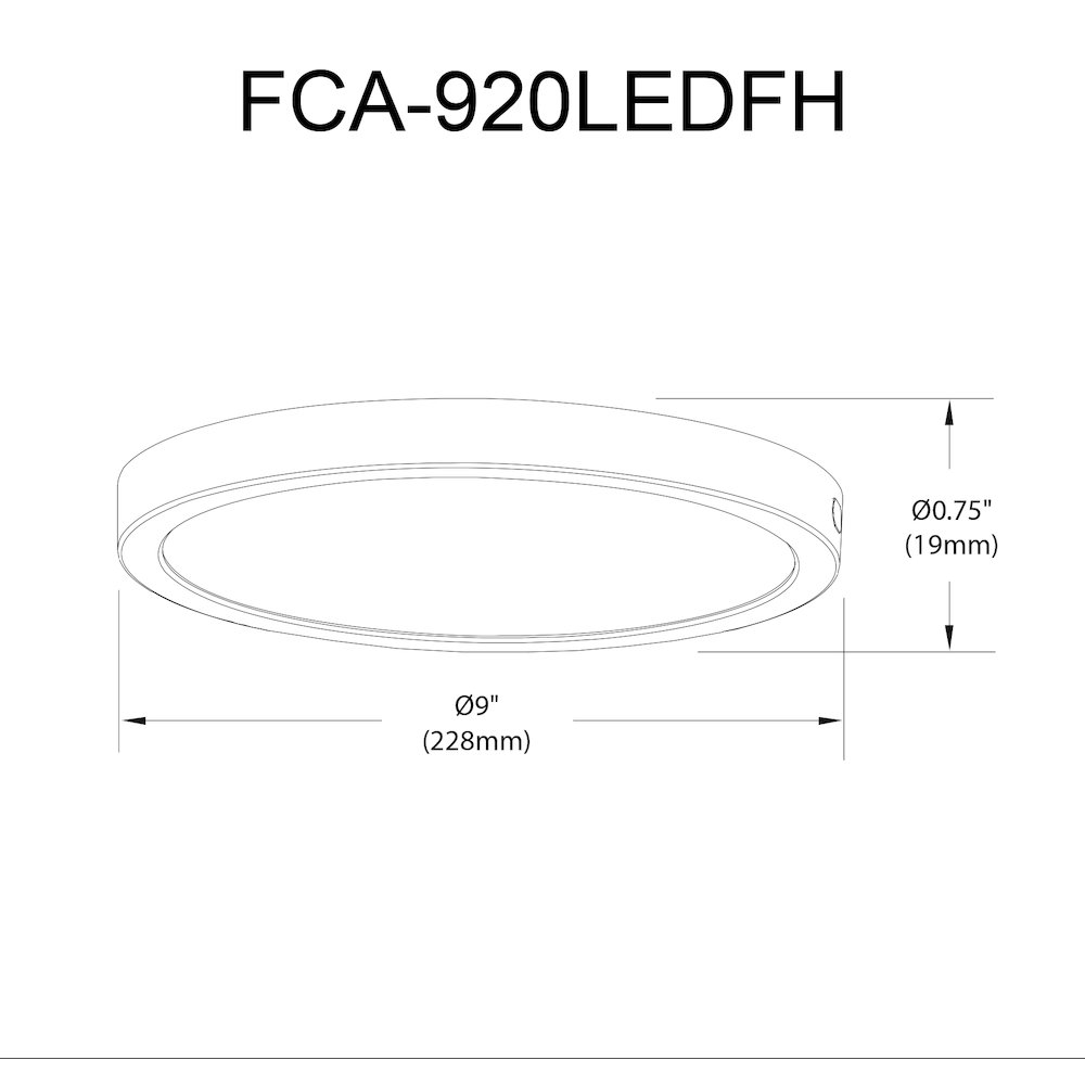 20W Matte White Flush Mount. Picture 2