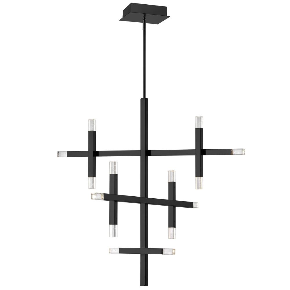 42W Chandelier, MB, Acrylic Diffuser. Picture 1