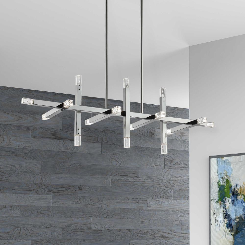 48W Horiz Chandelier, PC, Acrylic Diffuser. Picture 2