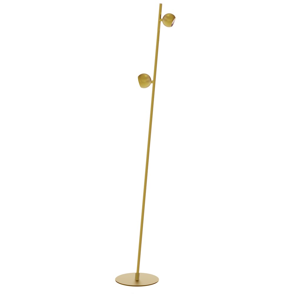 10W Aged Brass Floor Lamp. Picture 1