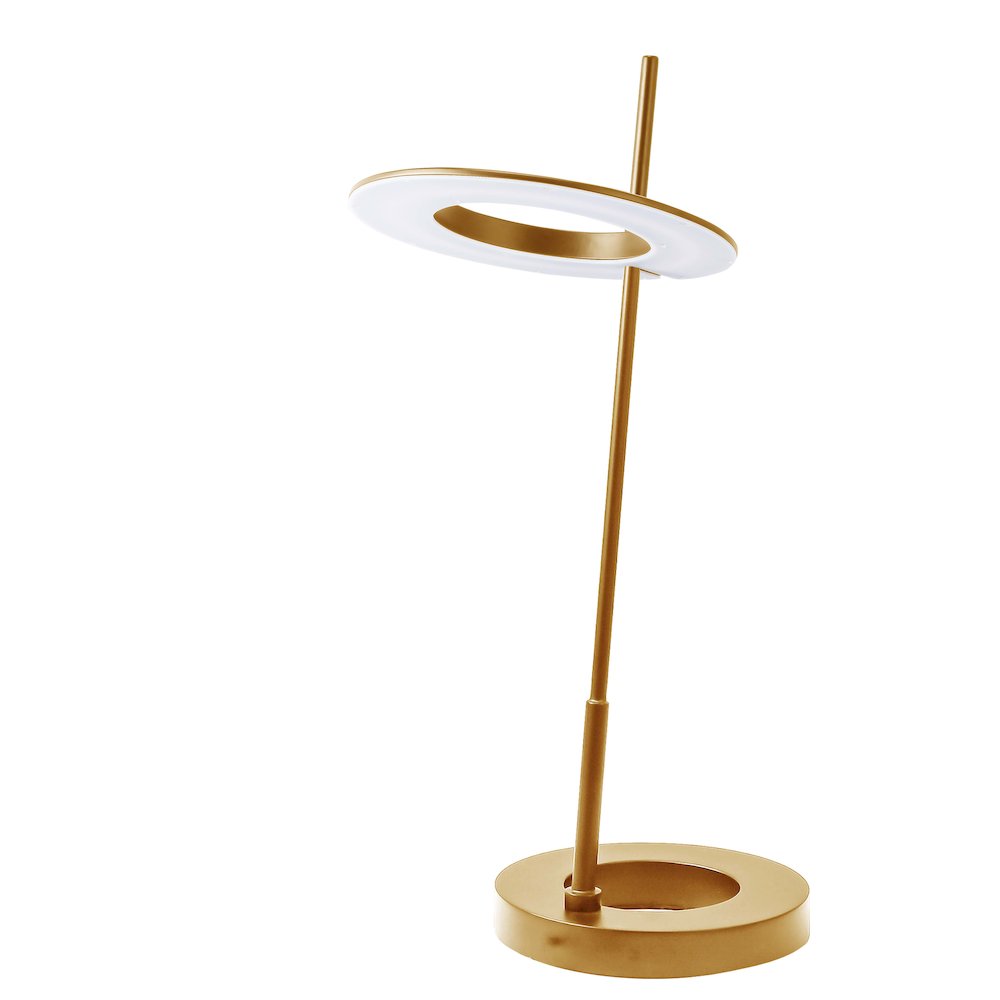 11W Table Lamp Aged Brass. Picture 1