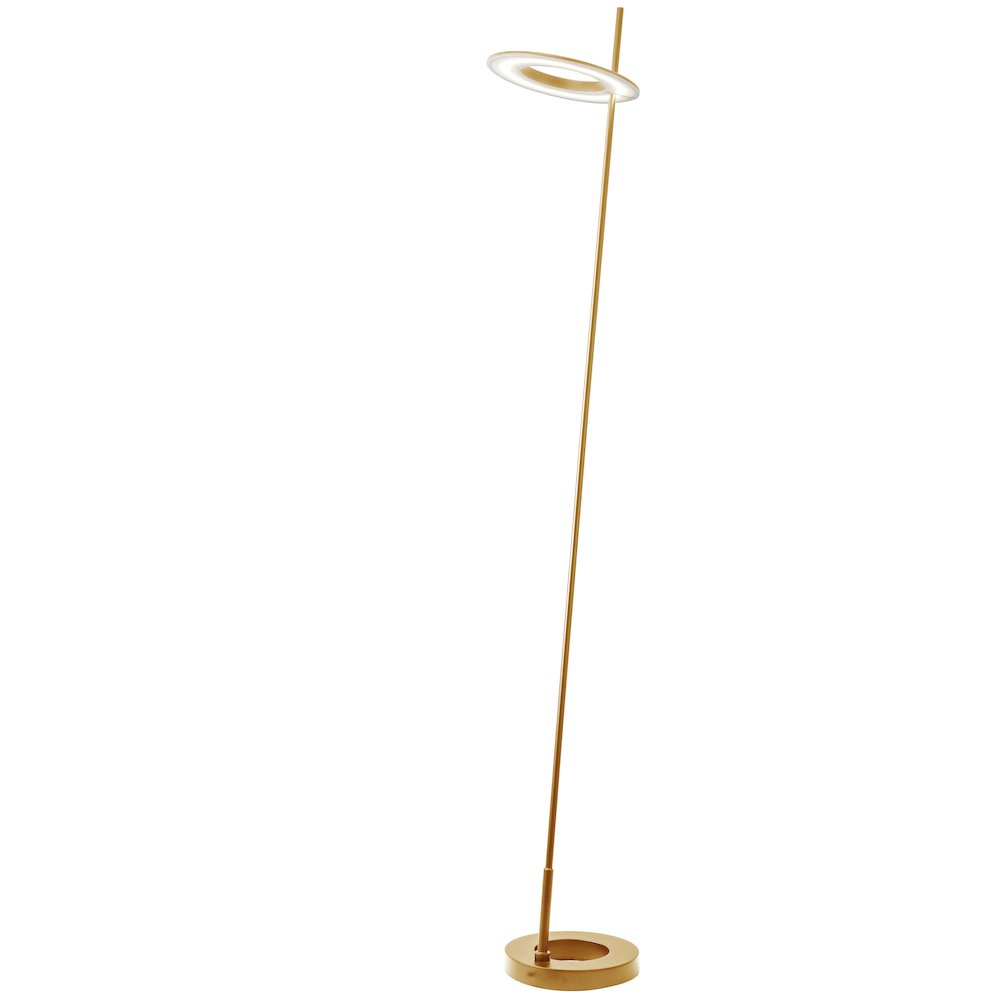 20W Floor Lamp Aged Brass. Picture 1