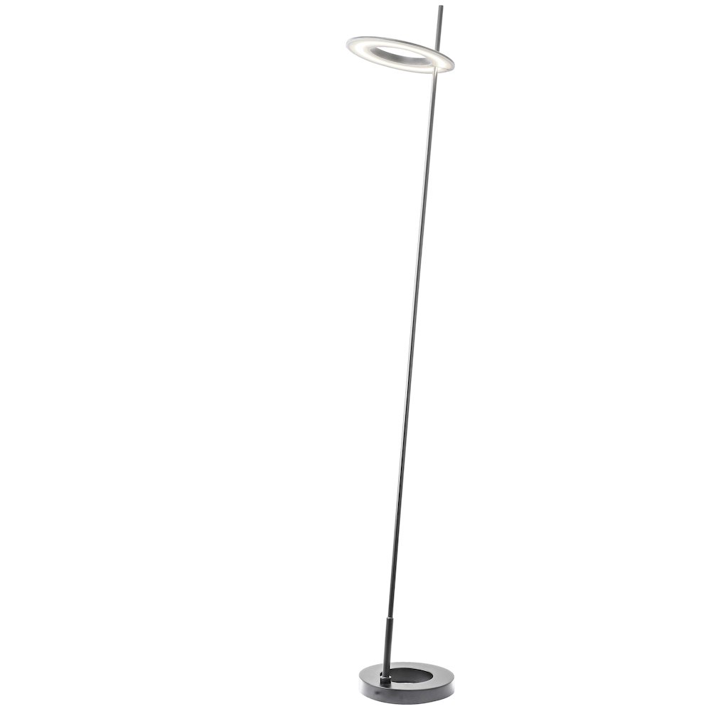 20W Floor Lamp Satin Chrome. Picture 1