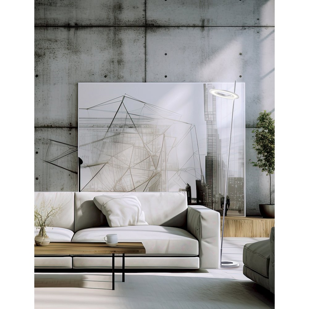 20W Floor Lamp Silver. Picture 3