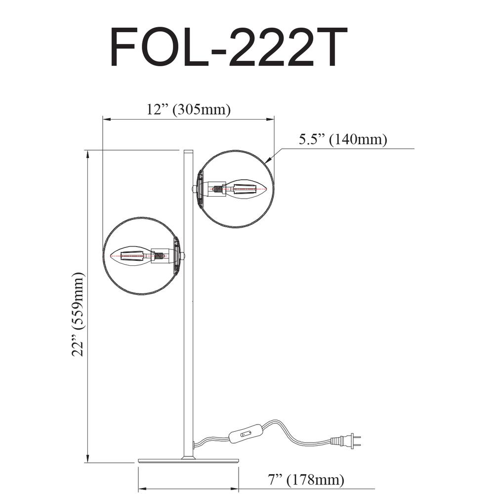 2LT Incandescent Table Lamp, MB, WH Glass. Picture 5