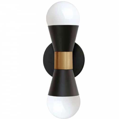 2LT Incandescent Wall Sconce, MB & AGB. Picture 1