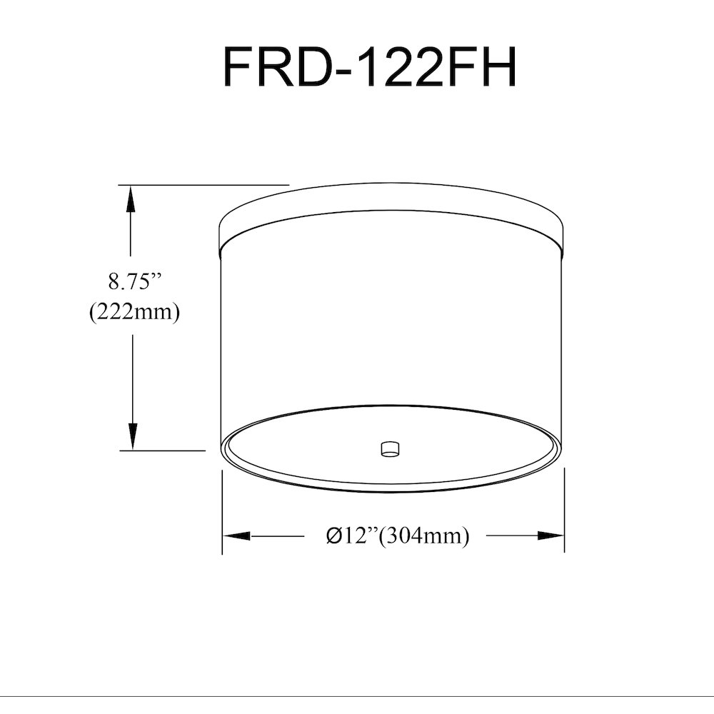 2 Light Flush Mount Polished Chrome with Grey Shade. Picture 2