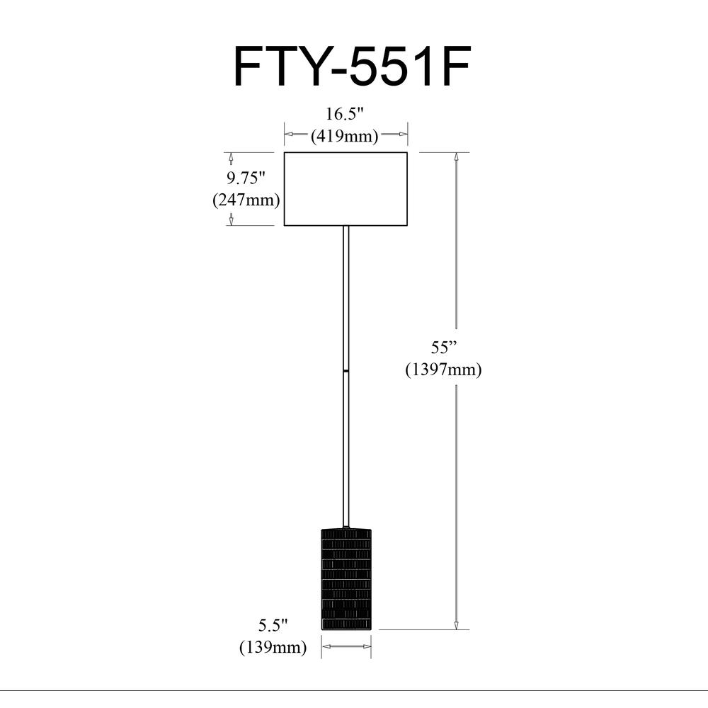 1LT Incandescent Floor Lamp, MB, BG Shade. Picture 5