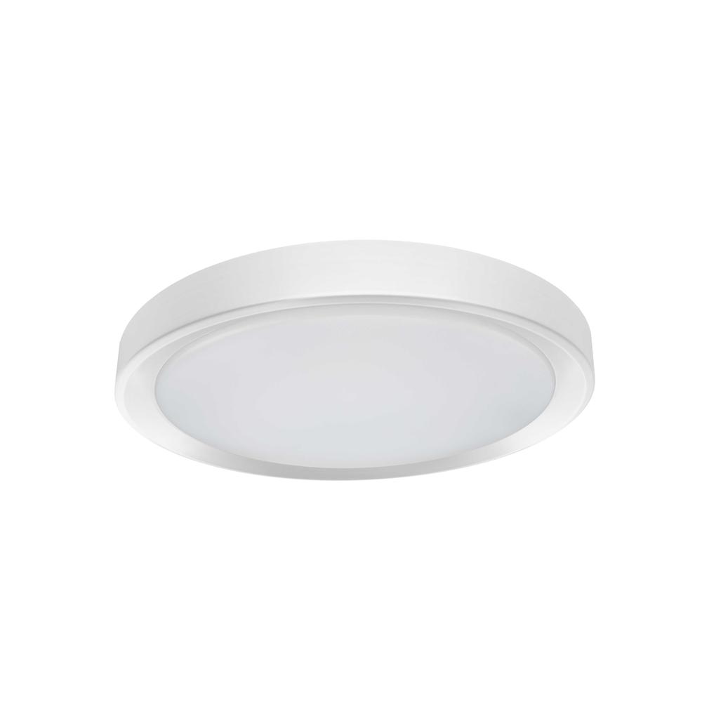 24W Flushmount, MW , WH Diffuser. Picture 1