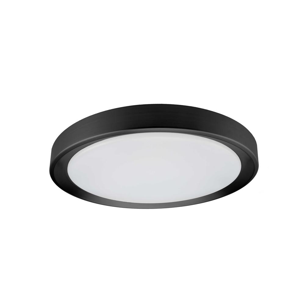 24W Flushmount, SB , WH Diffuser. Picture 1