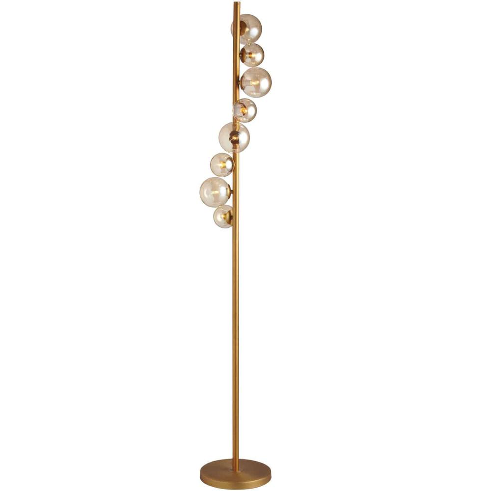 8LT Halogen Floor Lamp VB, Champagne Glass. Picture 1